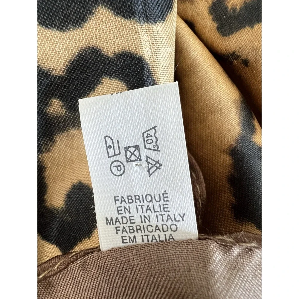 Womens Animal Print Scarf Made In Italy 34.5